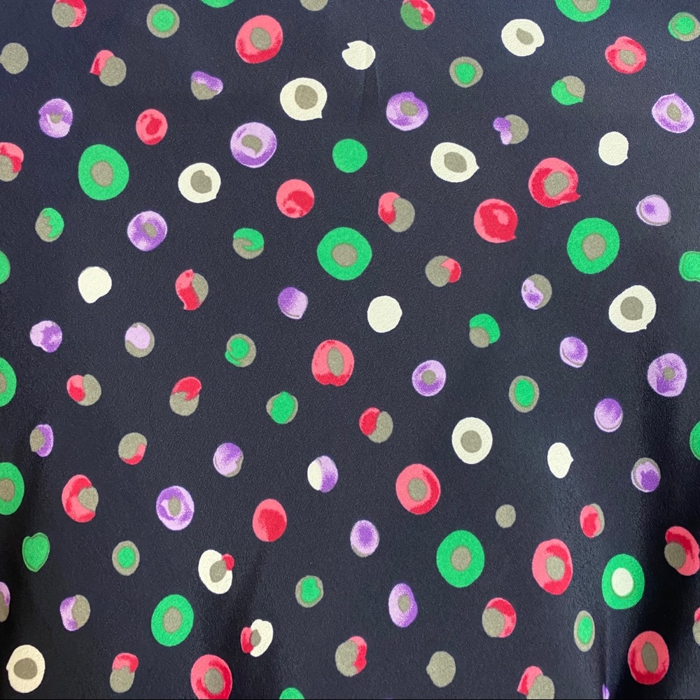 Eshakti navy Blue and white top poka dots size 1X - Picture 4 of 8
